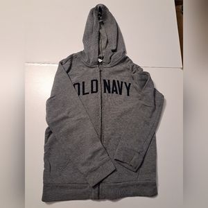 Boys kid weight grey Old Navy zip up hoody